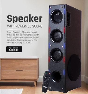 Yoment FT65 Bluetooth Music System Home theater 100 W Bluetooth Tower Speaker(Black, 3 Channel)