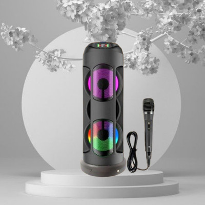 FRONY Bluetooth Party Speaker with Loud & Clear Stereo Sound and 3 mtr Wired Mic A257 40 W Bluetooth Tower Speaker(Black, 4.1 Channel)