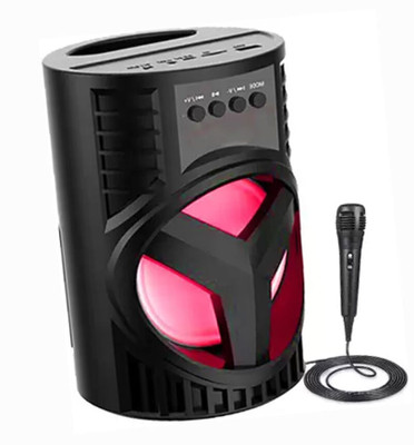 RECTITUDE WS-03 Thunder High Bass Powerful Speaker Audio With (Karaoke MIC) 10 W 20 W Bluetooth Tower Speaker(Black, Stereo Channel)