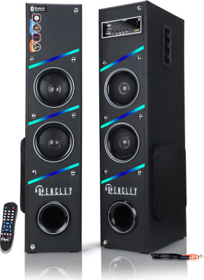 Bencley NEW HDT-03 PRO WITH MAX BASS Double Tower 115 W Bluetooth Tower Speaker(Black, 4.2 Channel)