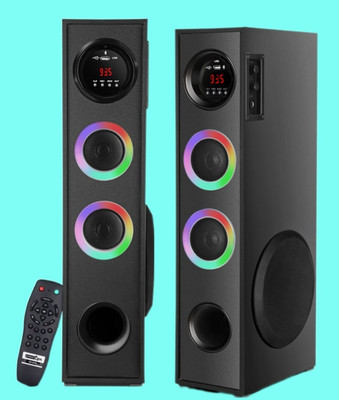 QuillQuarry 8FG/5 Powerpact bass & stereo audio 100 W Bluetooth Tower Speaker(Black, 4.1 Channel)