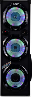 Dotsun XXuv 10inch woofer with RGB Light 3000 W Bluetooth Tower Speaker(Black, Stereo Channel)