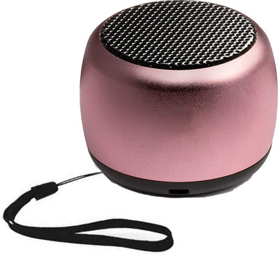 RECTITUDE Mini Wireless Bluetooth Coin Speaker headset 3 W Bluetooth Tower Speaker(Pink, 5.0 Channel)