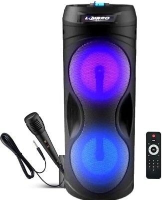 LIMBRO AM85 speaker with mic 1000 W Bluetooth Tower Speaker(Black, Mono Channel)