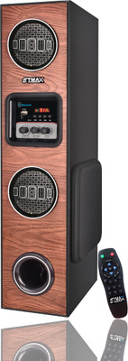 etmax 506 NEW BT 80 W Bluetooth Tower Speaker(Brown, 2.1 Channel)