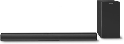 PHILIPS TAB4329/94 With Subwoofer for Rich Bass, 3 EQ modes, Bluetooth/HDMI/USB/Optical 100 W Bluetooth Soundbar(Black, 2.1 Channel)