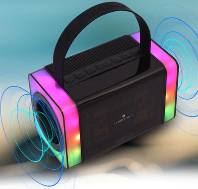 ZEBRONICS MELO 15 W Bluetooth Speaker(Black, 5.2 Channel)