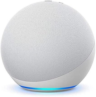 Alexa Echo (4th Gen)| Premium sound powered by Dolby and Alexa with Alexa Assistant Smart Speaker(White)