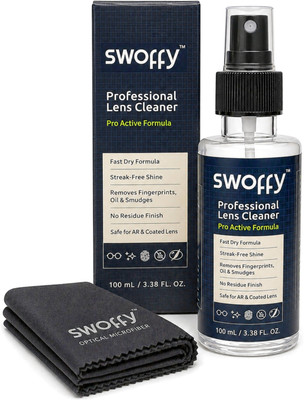 SWOFFY Professional IPA Based | Streak-Free, No Residue Spectacles, Sunglasses, camera  Lens Cleaner(100 ml, 6 inch, Pack of 1)