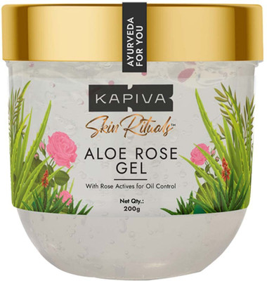 Kapiva Skin Rituals ALOE ROSE GEL with Rose Actives for oil control(200 g)