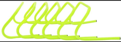 vnh 6inch Speed Hurdle Agility training hurdles for speed training set of 6 durable PVC Speed Hurdles(For Adults Pack of 6)