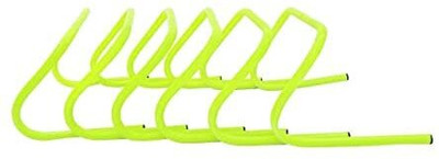 MRT SPORTS Speed Training and Practice Hurdle Track & Fields 9 inch for Unisex Adult Yellow PVC Speed Hurdles(For Adults Pack of 12)