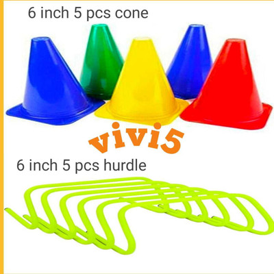 Vivi5 PVC Speed Hurdles(For Adults, Children Pack of 5)