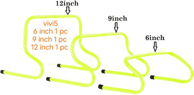 Vivi5 PVC Speed Hurdles(For Adults, Children Pack of 3)