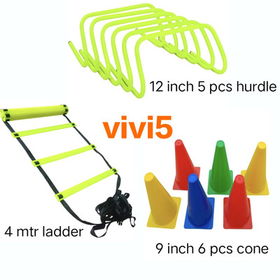 Vivi5 PVC Speed Hurdles(For Adults, Children Pack of 5)