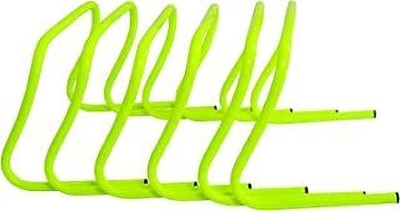 ISHAN SPORTS PVC Tube Built Agility Hurdles for Kids Field Training 12-Inches PVC Speed Hurdles(For Children, Adults Pack of 6)