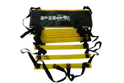 Ps Pilot 18-Rung 8M Agility Ladder Speed Fitness Feet Training with Handy Cover Bag Speed Ladder(Yellow)