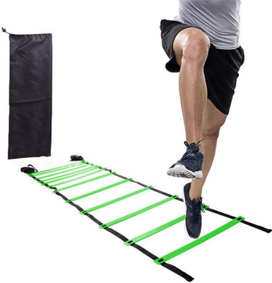 Rhyndaston Agility Ladder 4 meter Speed Training Ladder with 10 Adjustable Rungs Speed Ladder(Multicolor)