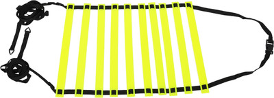 Total sports & fitness Speed Agility Plastic Flat Rungs Ladder with Black Carrying Bag 8 MTR Speed Ladder(Green)