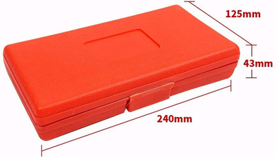 5SUPREME Box 46 in 1 Pcs Tool Kit Metric Drive Socket Set, Drive Socket Tool Box12 Long Handle Screwdriver Set(Pack of 1)