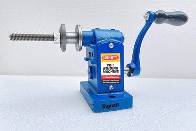 SIGNATT Coil Winding Machine, 1/10 Motor Coil Winding Machine with Steel Gears Speeder Tool(26 cm)