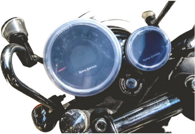 RoyalWolf Screen Protector Speedometer Cover for Meteor 350 all models Analog Speedometer(Royal Enfield Universal For Bike)