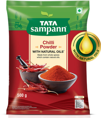 Tata Sampann Chilli Powder with Natural Oils, Lal Mirchi Powder,(500 g)