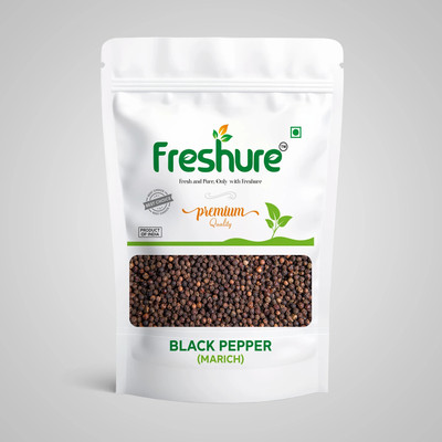 Freshure Black Pepper Whole (Kali Mirch Sabut) | Ultra-Pure & Finely Ground(500 g)