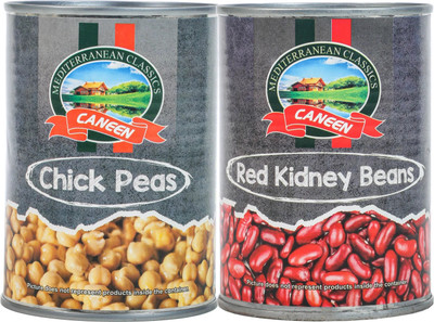 caneen Chick Peas |Best For Indian Curry | Red Kidney Beans (Brown Rajma)(2 x 567 g)