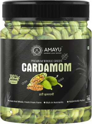 AMAYU Premium Whole Green Cardamom | Hari Elaichi|(100 g)