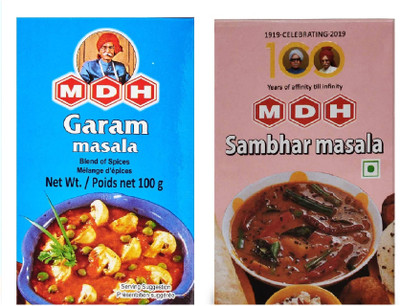 MDH Garam Masala & Sambhar Masala(2 x 100 g)