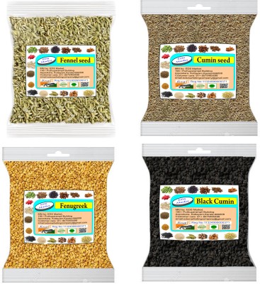 EDS Fennel, Cumin Seed, Fenugreek, Black Cumin(4 x 250 g)