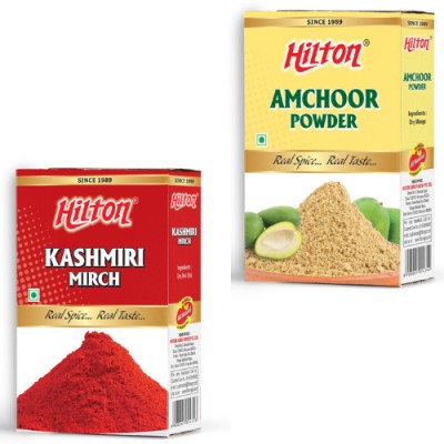 HILTON Kashmiri Mirch 100gm+ Amchoor Powder 100gm(2 x 100 g)