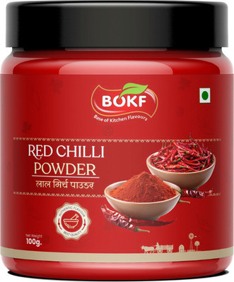 BOKF Premium Quality Freshly Grinded Red Chilli Powder ( Laal Mirch Powder ) Pack of(100 g)