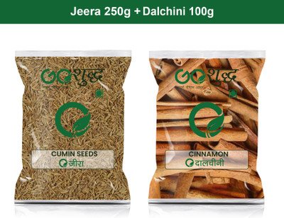 Goshudh Dalchini sabut 100gm & Jeera 250gm Combo Pack 350g(350 g)
