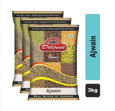 DILJEET SPICES Whole Ajwain (Carom Seeds)(2 x 1.5 kg)