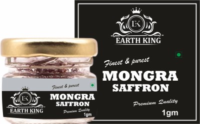 EARTH KING Natural & Finest Grade A++ Mongra Saffron Thread for Pregnant Women(1 g)