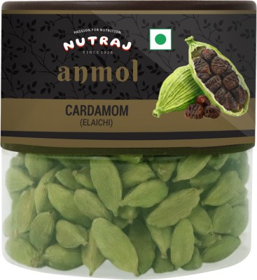 Nutraj Anmol Elaichi Whole Green Cardamom 75g (8mm+), Badi Hari Elaichi 75g(75 g)