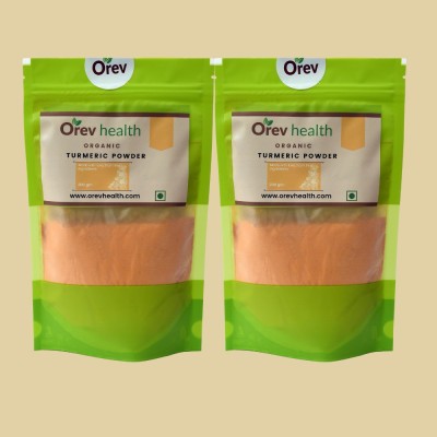 Orev Organic Turmeric Powder - 400 gm (200gm *Pack of 2)(2 x 200 g)