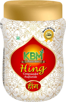 KBM Premium Hing (Compounded Asafoetida) Packet with rich aroma and taste(100 g)