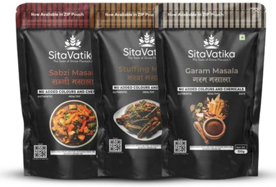SITAVATIKA Sazbi Masala And Stuffing Masala And Garam Masala Combo(3 x 100 g)