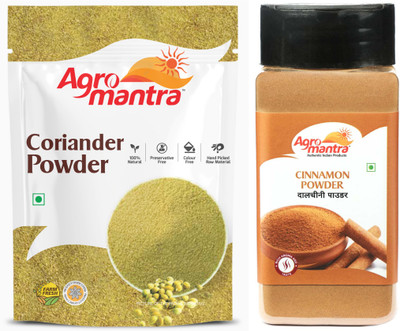 Agro Mantra Combo of Cinnamon Powder 100gm & Coriander Powder 200gm(2 x 150 g)