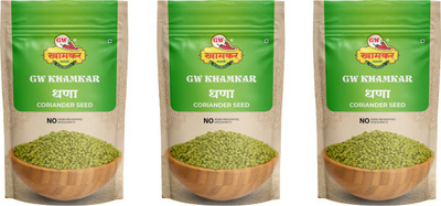 GW Khamkar Dhane/ Dhaniya Whole/ Dhana Whole/ Coriander Seeds 300 g, Pack of 3(100g each)(3 x 100 g)