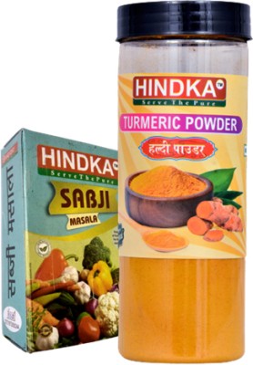 HINDKA Turmeric Powder 200gm and Sabji Masala 50gm Combo(2 x 125 g)