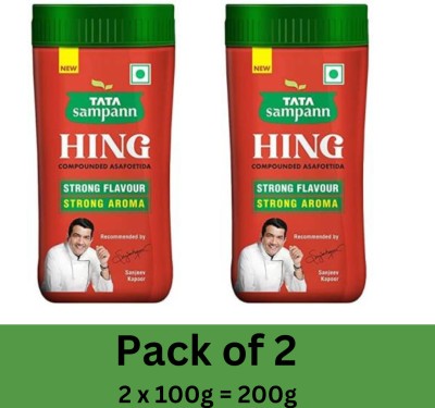 TATA SAMPAN Hing (Bandhani Hing), Recommended by Chef Sanjeev Kapoor, Compounded Asafoetida(2 x 100 g)