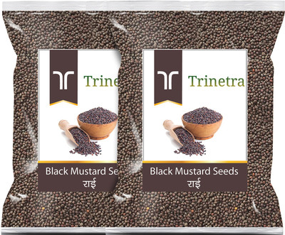 Trinetra Black Mustard Seed 400Gm Each (Pack Of 2) Rai (800 g)(2 x 400 g)