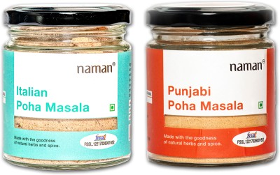 NAMAN Authentic Poha Masala Combo Punjabi & Italian Flavours (Pack of 2)(2 x 100 g)