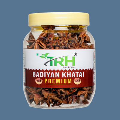 TRH Star Anise Whole | Chakri Phool Badhiyan Fool Spice Natural Organic - T100(100 g)