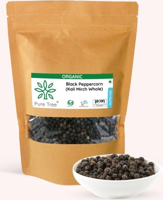 Pure Tree Organic Black Pepper Seeds (Kaali Mirch Brown Packet) (Pack of 2)(2 x 100 g)