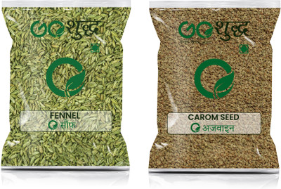 Goshudh Ajwain 100gm & Saunf 250gm Combo Pack 350g(2 x 175 g)